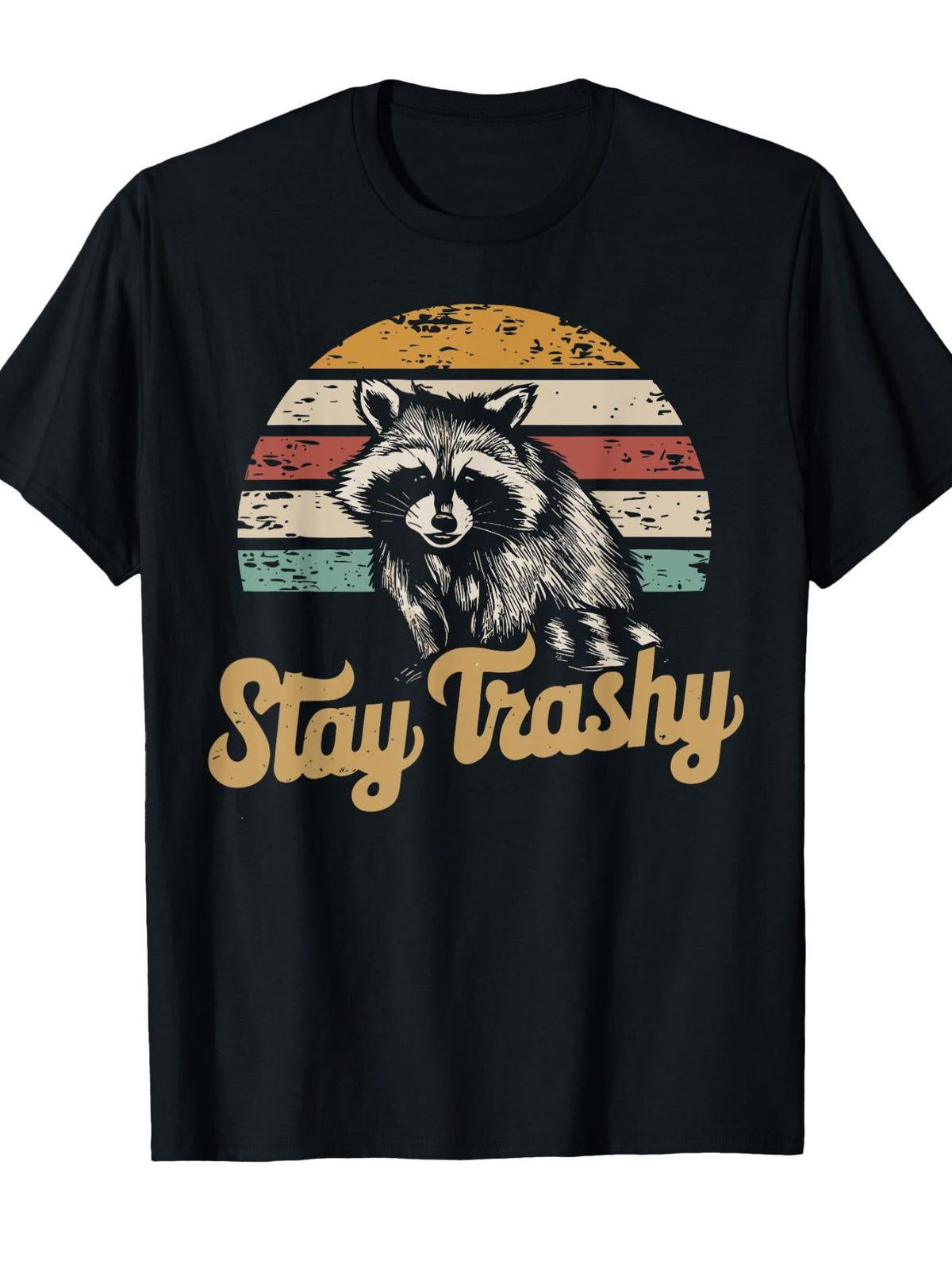 Stay Trashy Funny Opossum Raccoon Internet Memes Funny Meme T-Shirt
