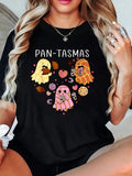 100% Cotton Pantasmas Ghost Funny Spooky Conchas Mexican Ghost Halloween T-Shirt Outfits For Women