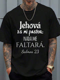 Camisas Cristianas Jehova Mi Pastor Nada Me Faltara-Shirt-Shirt Men Shirts
