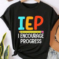 Summer Tops, IEP SPED Teacher Art For Men Women Special Education Teacher Tees T-Shirt, Cotton Short Sleeve Round Neck Casual Top