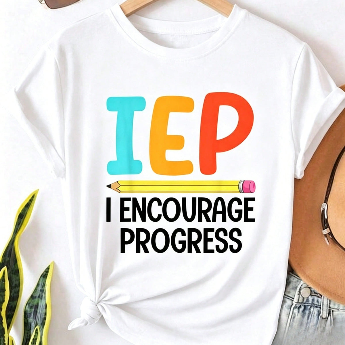Summer Tops, IEP SPED Teacher Art For Men Women Special Education Teacher Tees T-Shirt, Cotton Short Sleeve Round Neck Casual Top