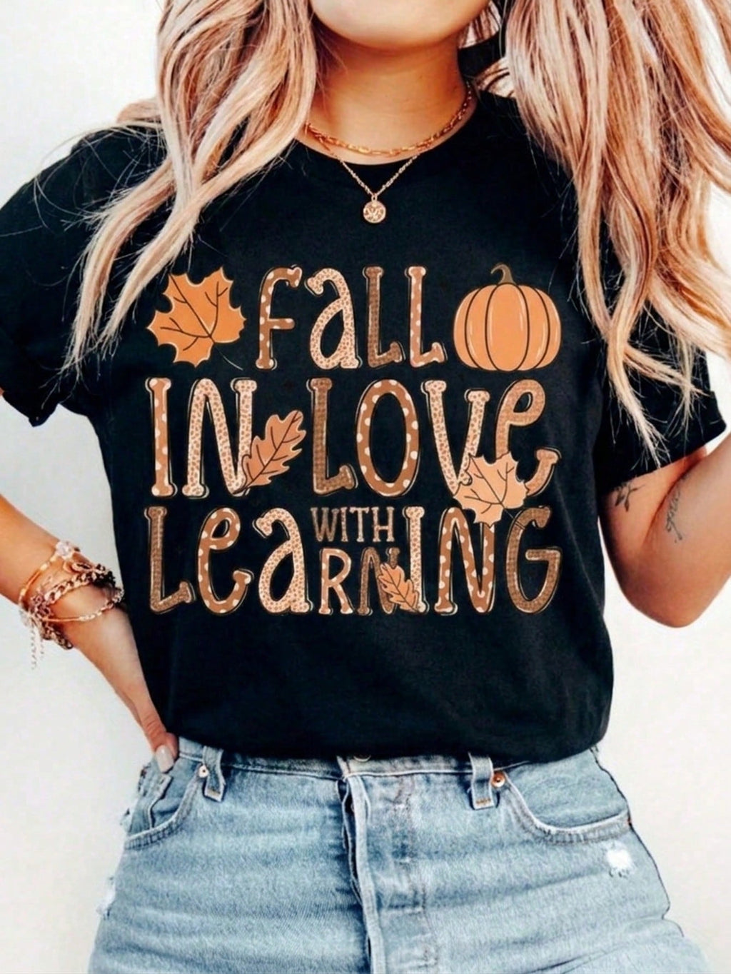 Autumn Teacher Shirts, Comfortable-Colored Teacher T-Shirts, Back-To-School Teacher Shirts, Learning-Themed T-Shirts, Thanksgiving Teacher T-Shirts,