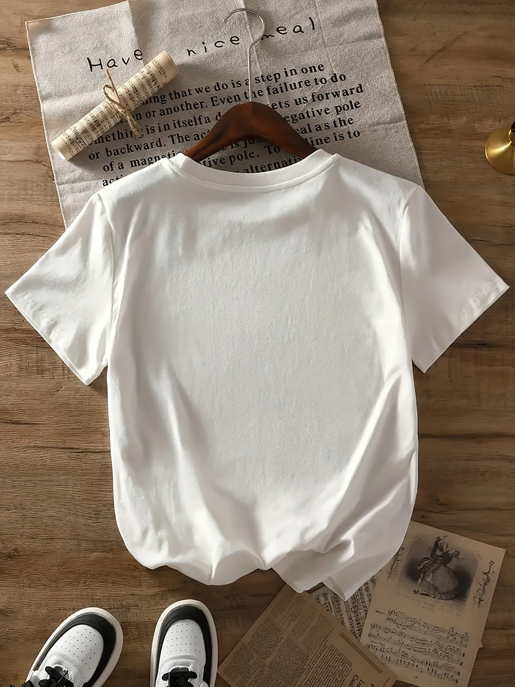 Same-style Summer Short-sleeve T-shirt for Women, Printed and Fashionable