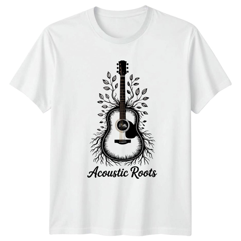Acoustic Roots T-Shirt Acoustic Guitar Music Gift For Him And Her