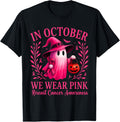 Breast Cancer Halloween in October We Wear Pink Unisex T-Shirt
