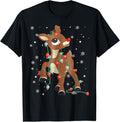 Cute Rudolph The Red Nose Reindeer Christmas Unisex T-Shirt