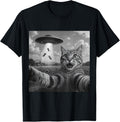 Alien Cat Selfie UFO Gifts - Funny Escape Humor Unisex T-Shirt