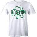 Boston Shamrock Irish Pride Men T shirts Clover Leaf Pride City Print Short Sleeve Tops Tees Men Clothing Basic versatile T-shirt