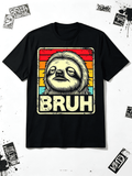 Bruh Meme Shirt Women Men Funny Sloth Lover Sarcastic Humor Gift Top