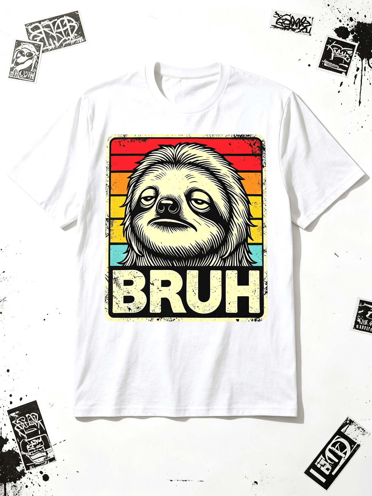 Bruh Meme Shirt Women Men Funny Sloth Lover Sarcastic Humor Gift Top