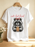 Cute But Feral Shirt Funny Trash Panda Gift Casual Wear