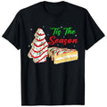Funny "Tis The Season" Christmas Tree & Cake Graphic Unisex T-Shirt- 100% cotton