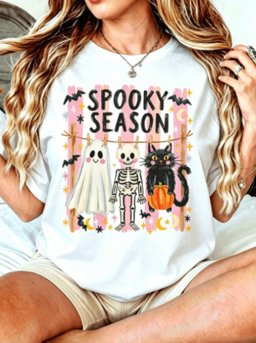 Halloween T?Shirt, Women Crew Neck Short Sleeve Tee, Cute Ghost Skeleton Black Cat Pumpkin Print Tees£¬Halloween Gift T shirt