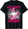In October We Wear Pink Cancer Awareness Theme Unisex T-Shirt