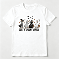 Just A Spooky Goose T-Shirt Funny Halloween Goose Witch Ghost Costume Tee