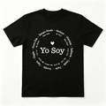 Oversized "YO SOY" T-Shirt For Women - Loose Fit Biblical Verse Design In Spanish, Inspirational Affirmations,Round Neck, Short Sleeve