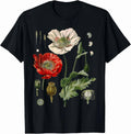 Red Poppy Botanical Poppies Red Poppy T-Shirt
