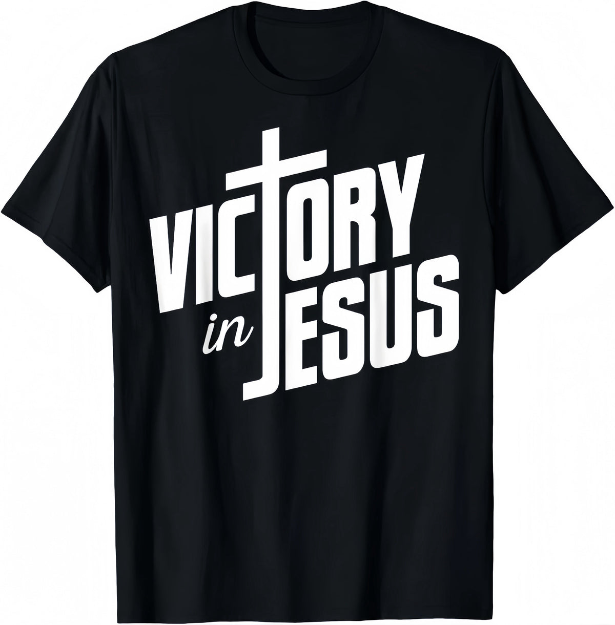 Victory in Jesus Name, Bible, Christian Inspired Jesus T-Shirt
