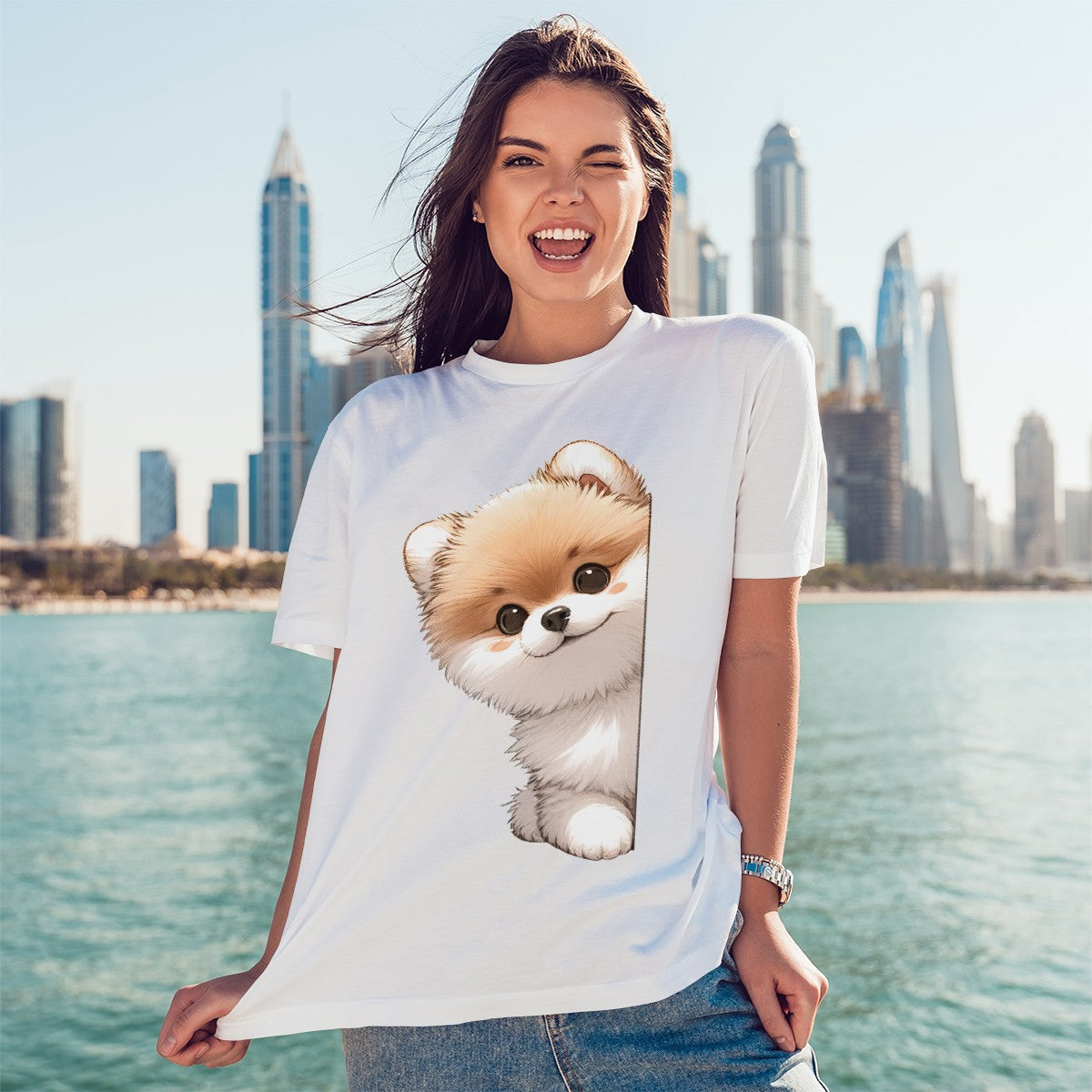 Pomeranian Puppy T-Shirt Dog Lover Gift For Him And Her