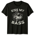 Kiss My Bass T-Shirt Bass Fishing Fishing Birthday Gift For Him And Her