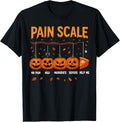 Funny Pain Scale Pumpkin Trauma Nurse Halloween Unisex T-Shirt