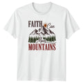 Faith Can Move Mountains T-Shirt Bible Verse Christian Gift For Him And Her
