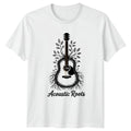 Acoustic Roots T-Shirt Acoustic Guitar Music Gift For Him And Her
